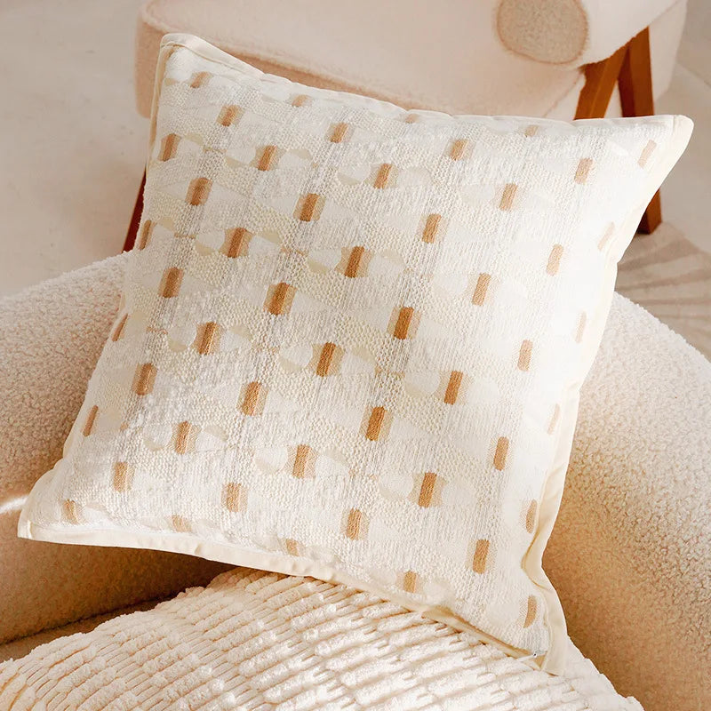 Cozy French Brown Throw Pillow Cover – Luxury Home Decor