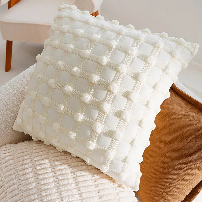 Cozy French Brown Throw Pillow Cover – Luxury Home Decor