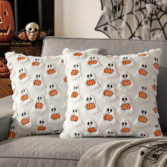 Ghost Pumpkin Pillow Covers
