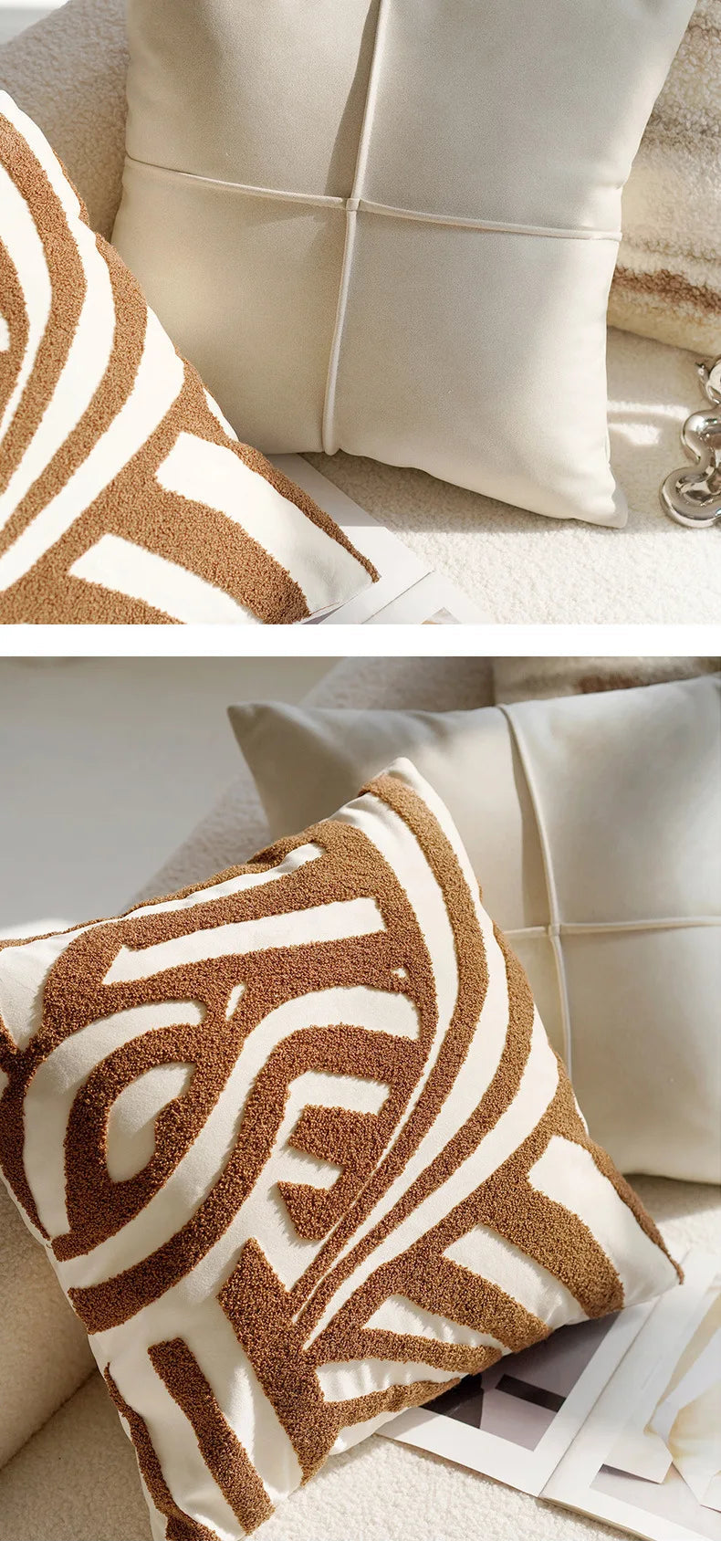 Vintage Brown Pillow Cover