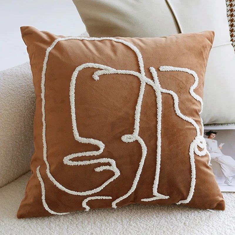 Vintage Brown Pillow Cover