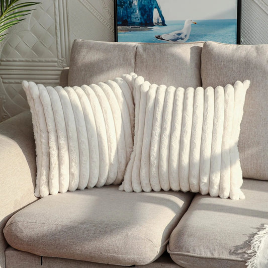 Stripe Corduroy Pillow Case
