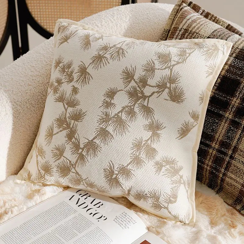 Cozy French Brown Throw Pillow Cover – Luxury Home Decor