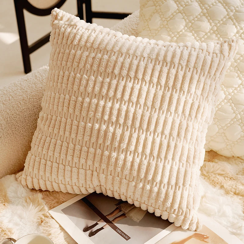 Pink Retro Throw Pillow Cover