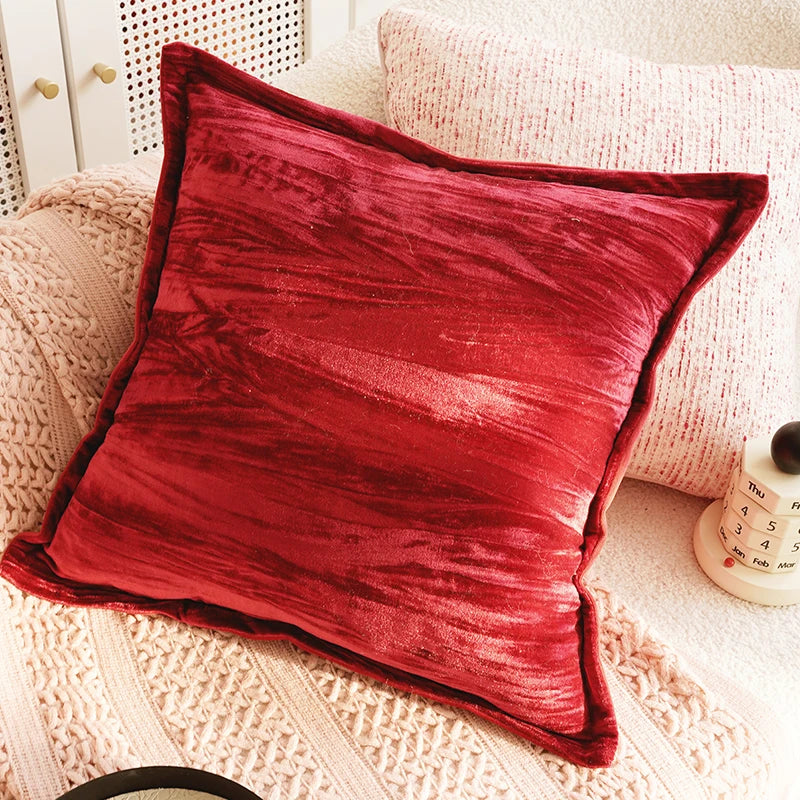 Pink Retro Throw Pillow Cover