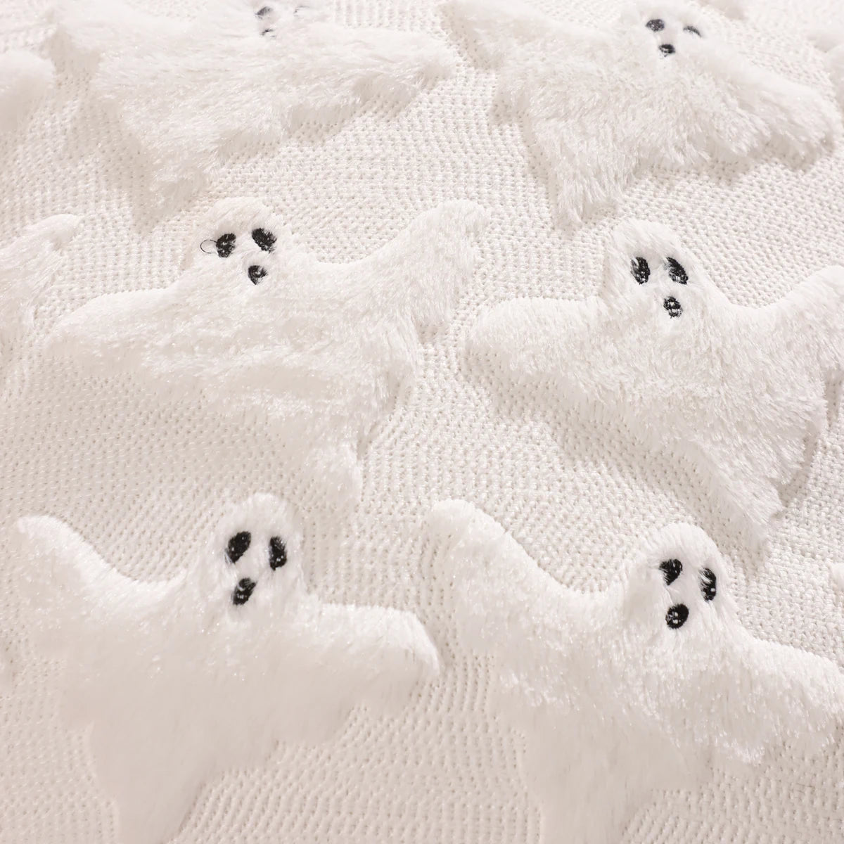 Pumpkin Ghost Throw Pillow Cover, 18" x 18" & 12" x 20"