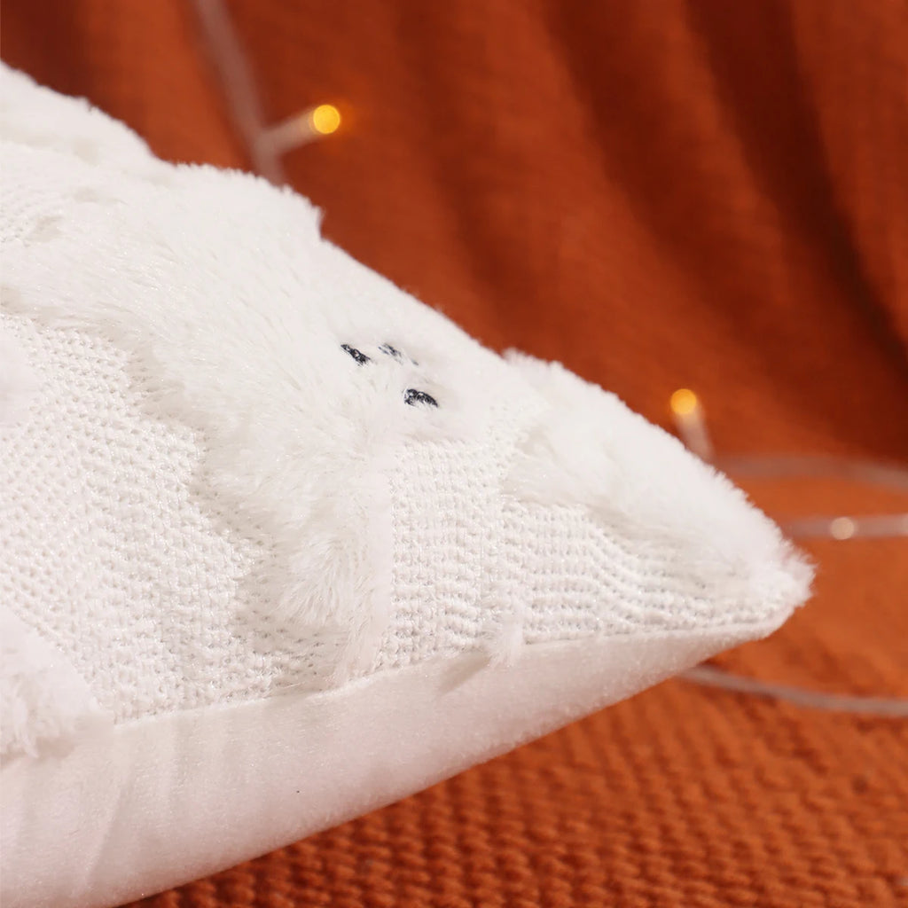 Pumpkin Ghost Throw Pillow Cover, 18" x 18" & 12" x 20"