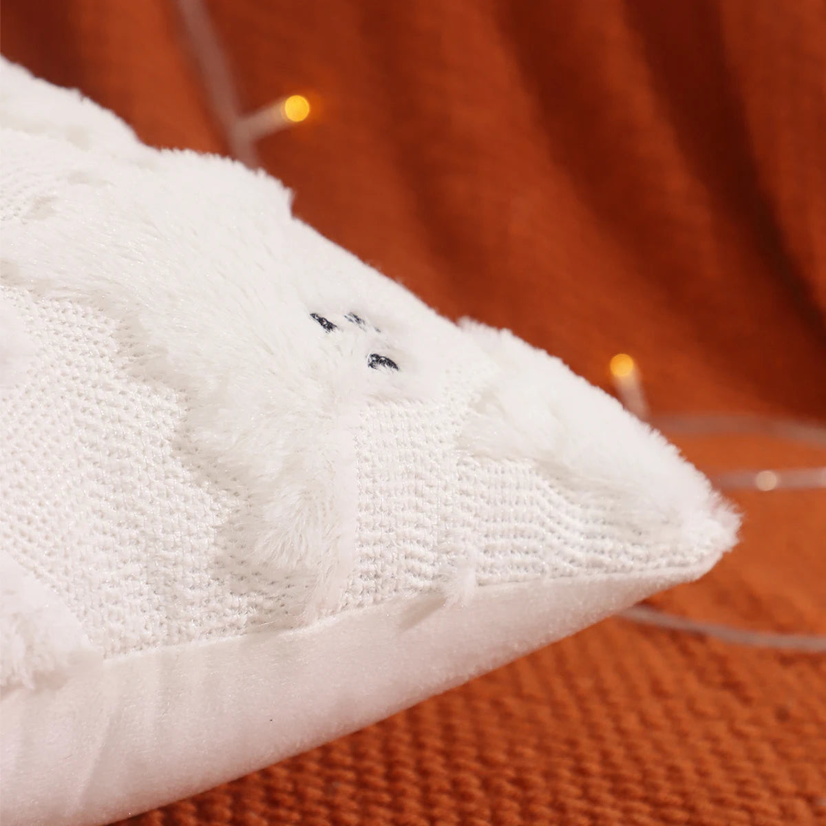 Pumpkin Ghost Throw Pillow Cover, 18" x 18" & 12" x 20"