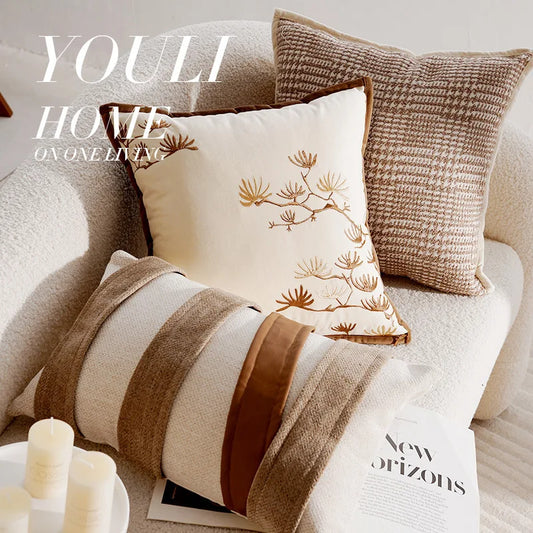 Retro Throw Pillow Cover – Modern Home Accent