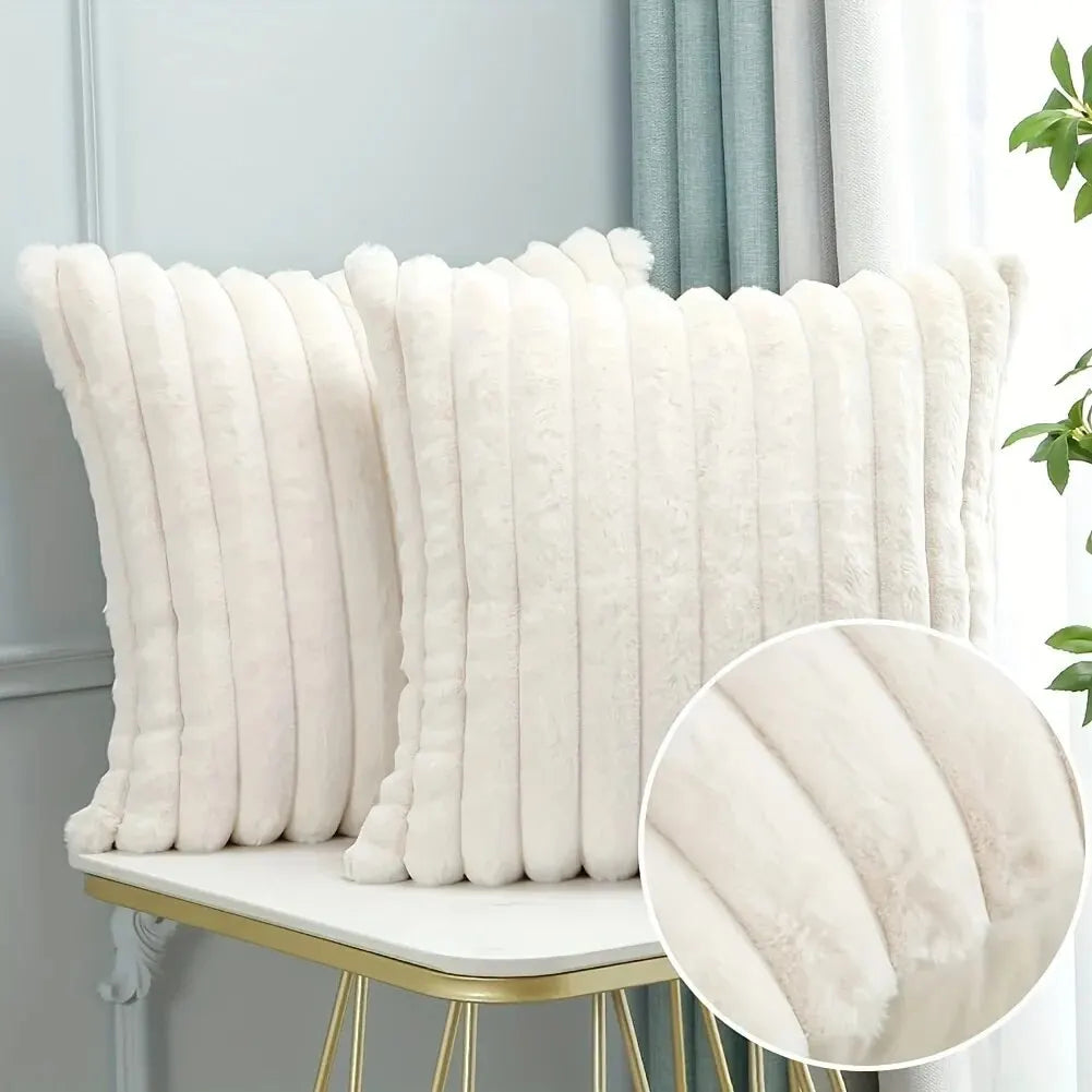 Stripe Corduroy Pillow Case