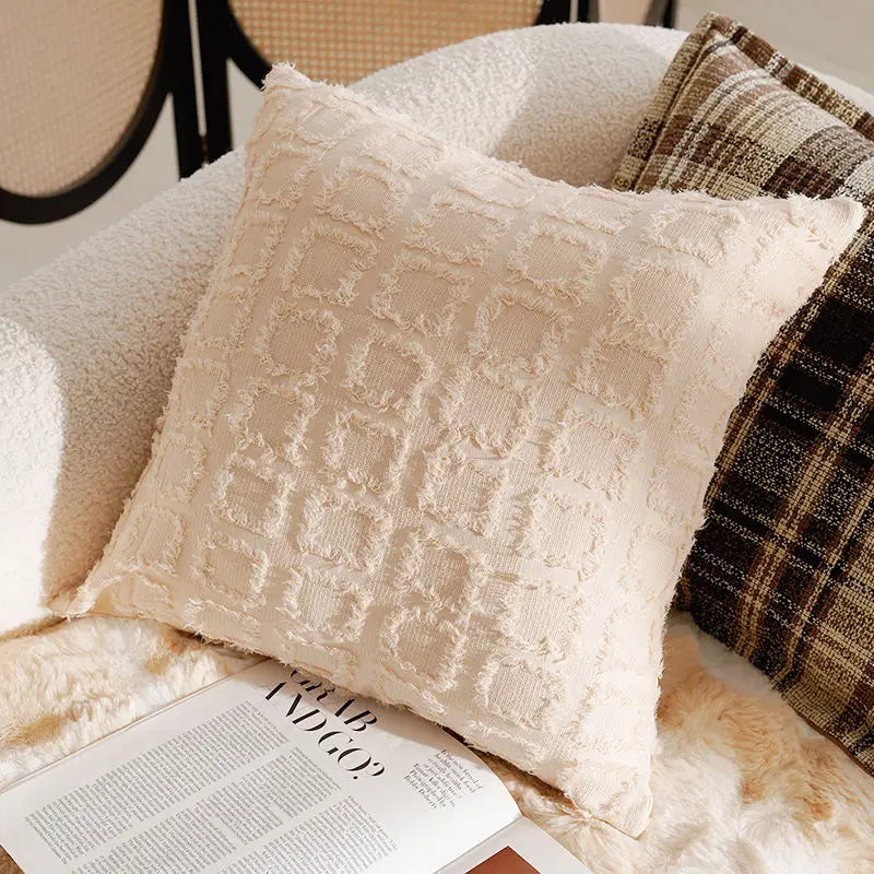 Cozy French Brown Throw Pillow Cover – Luxury Home Decor