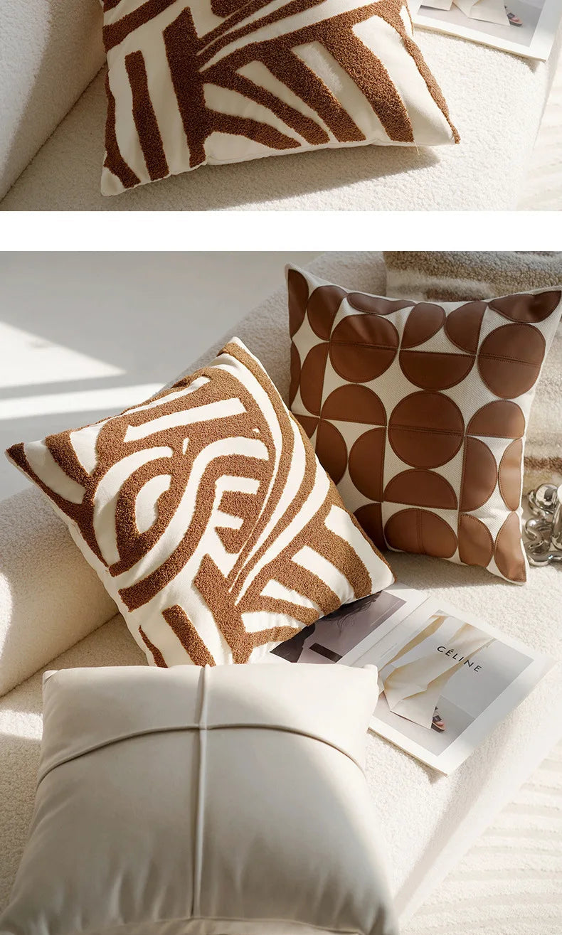 Vintage Brown Pillow Cover