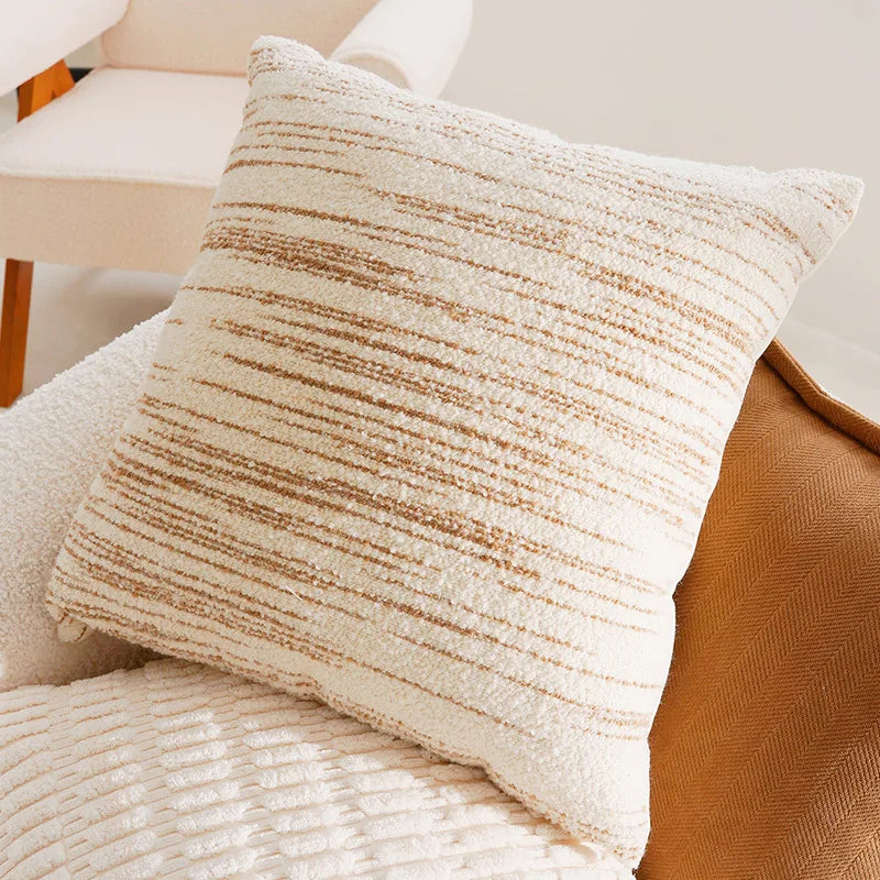 Cozy French Brown Throw Pillow Cover – Luxury Home Decor
