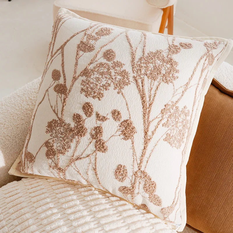 Cozy French Brown Throw Pillow Cover – Luxury Home Decor