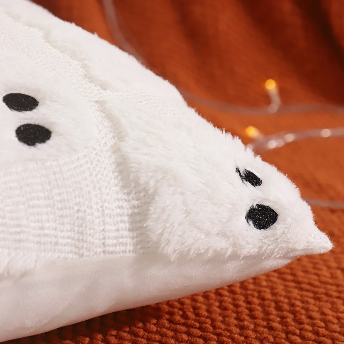 Pumpkin Ghost Throw Pillow Cover, 18" x 18" & 12" x 20"