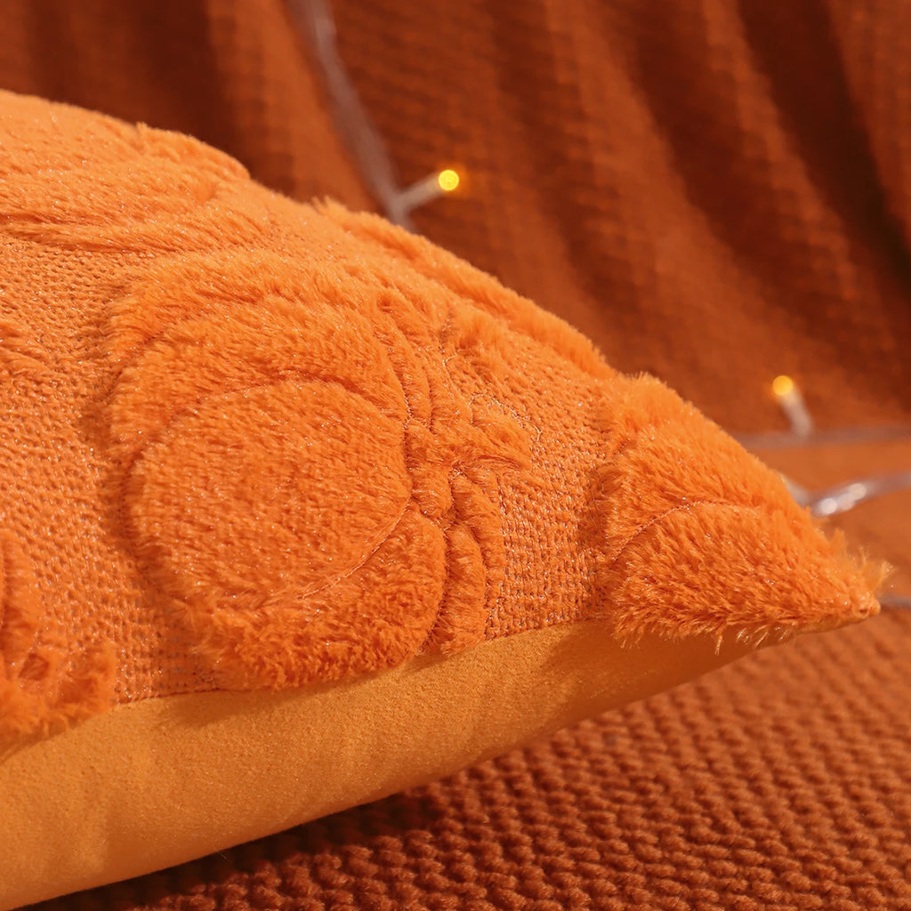 Pumpkin Ghost Throw Pillow Cover, 18" x 18" & 12" x 20"