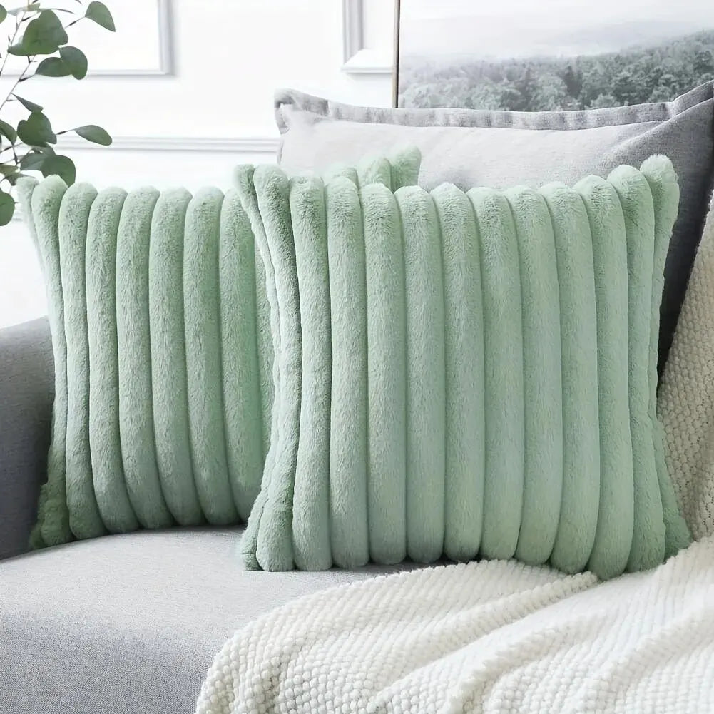Stripe Corduroy Pillow Case