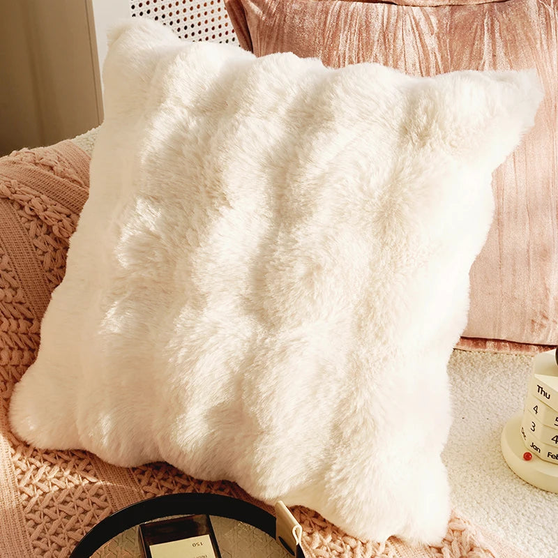 Pink Retro Throw Pillow Cover
