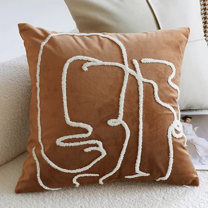 Vintage Brown Pillow Cover